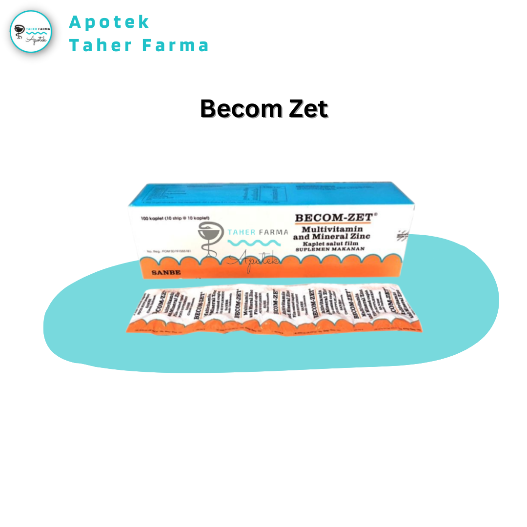 BECOM ZET TAB (per Strip) | Apotektaherfarma