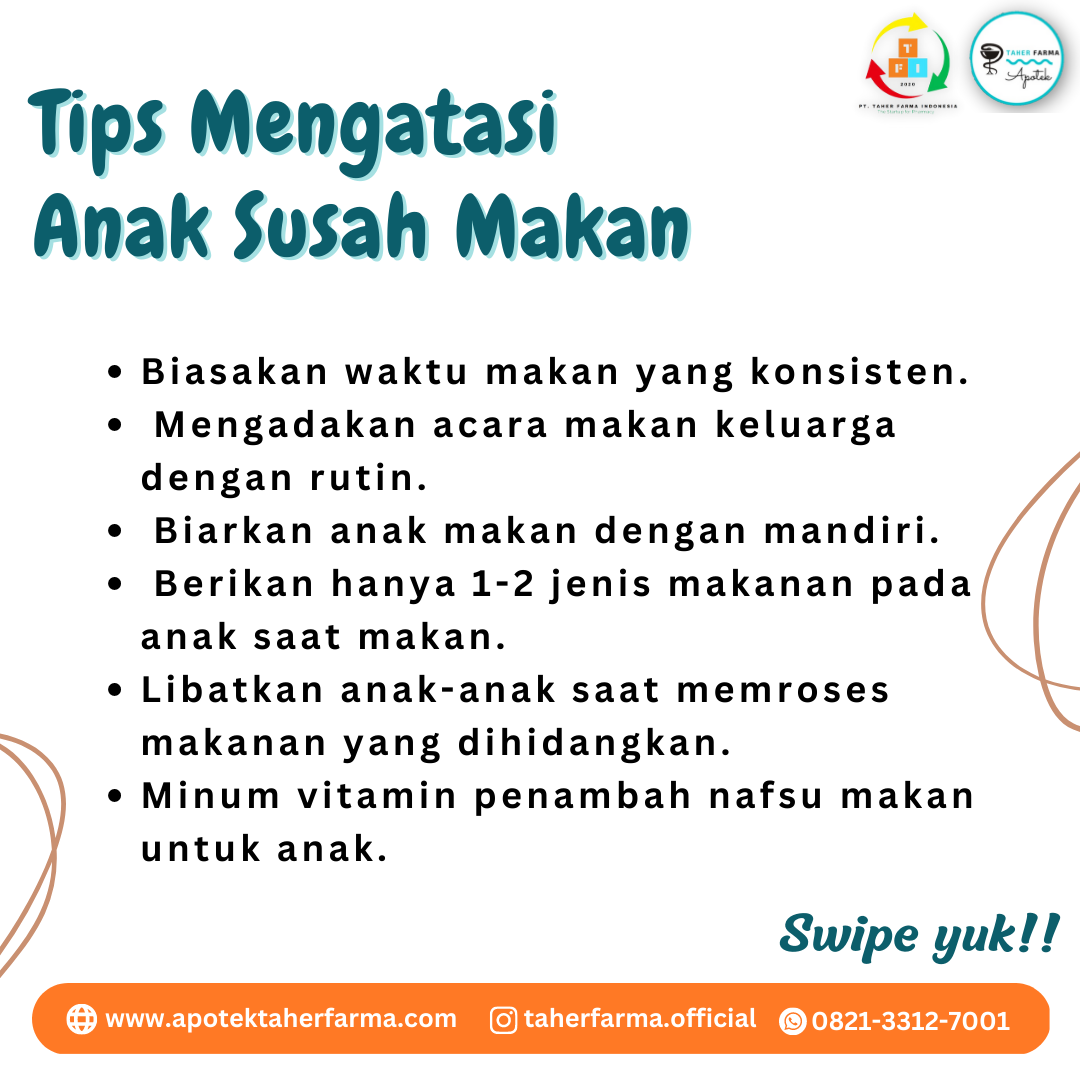 Tips Mengatasi Anak Susah Makan | Apotektaherfarma